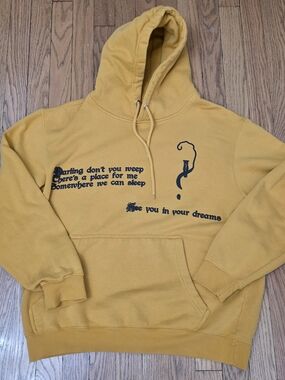 Halsey Love and Power Tour 2022 Hoodie - Mustard Yellow Size Medium